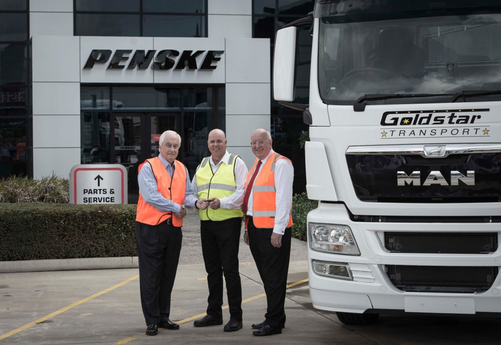 Penske hands over first MANs to Goldstar Transport