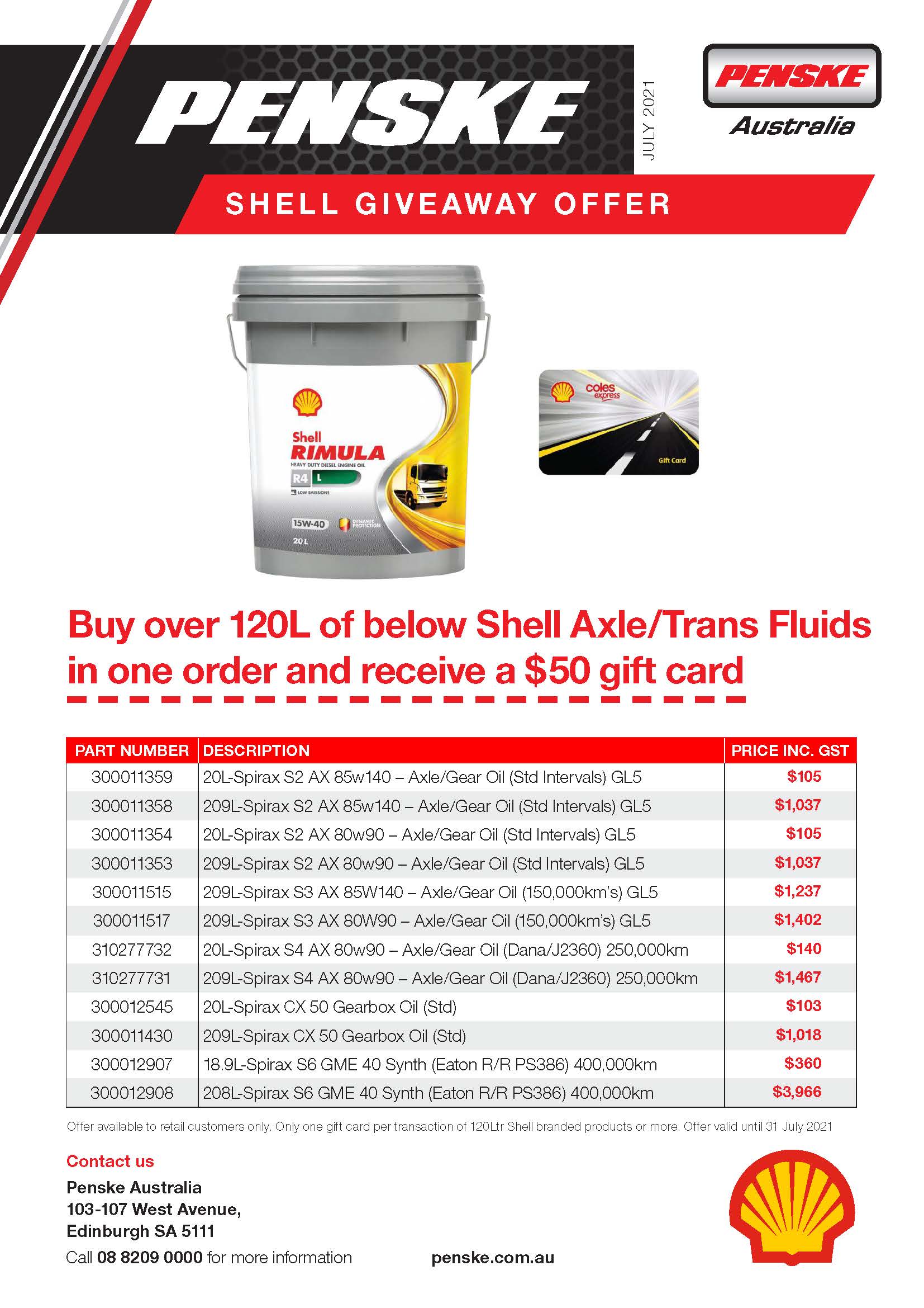 Shell Rimula Giveaway Offer