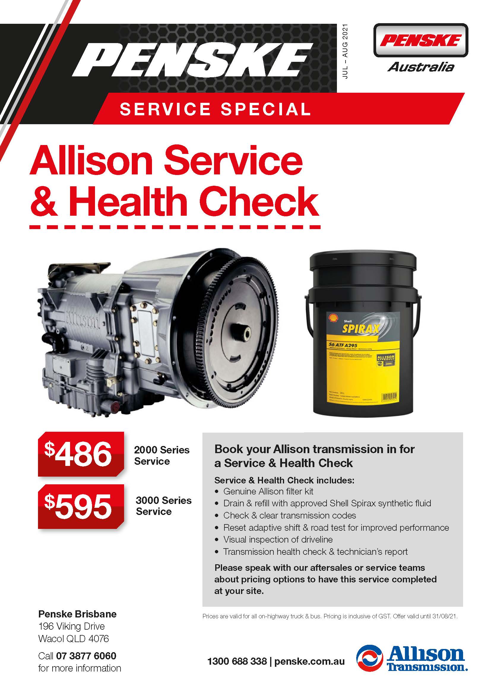 Allison Service and Health Check