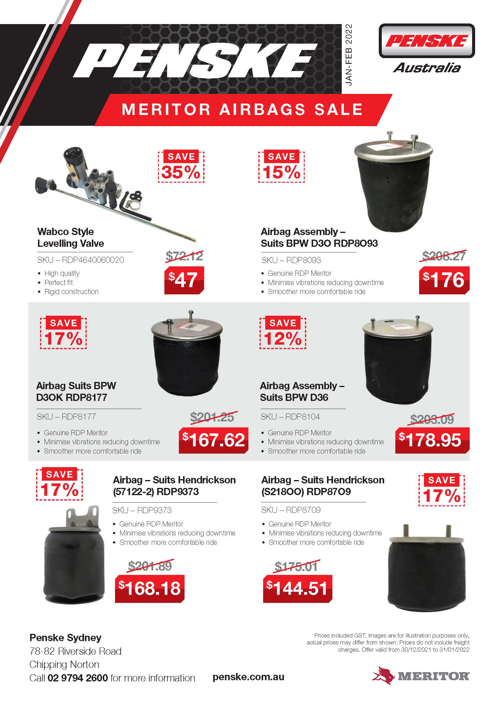 Meritor Airbags Sale