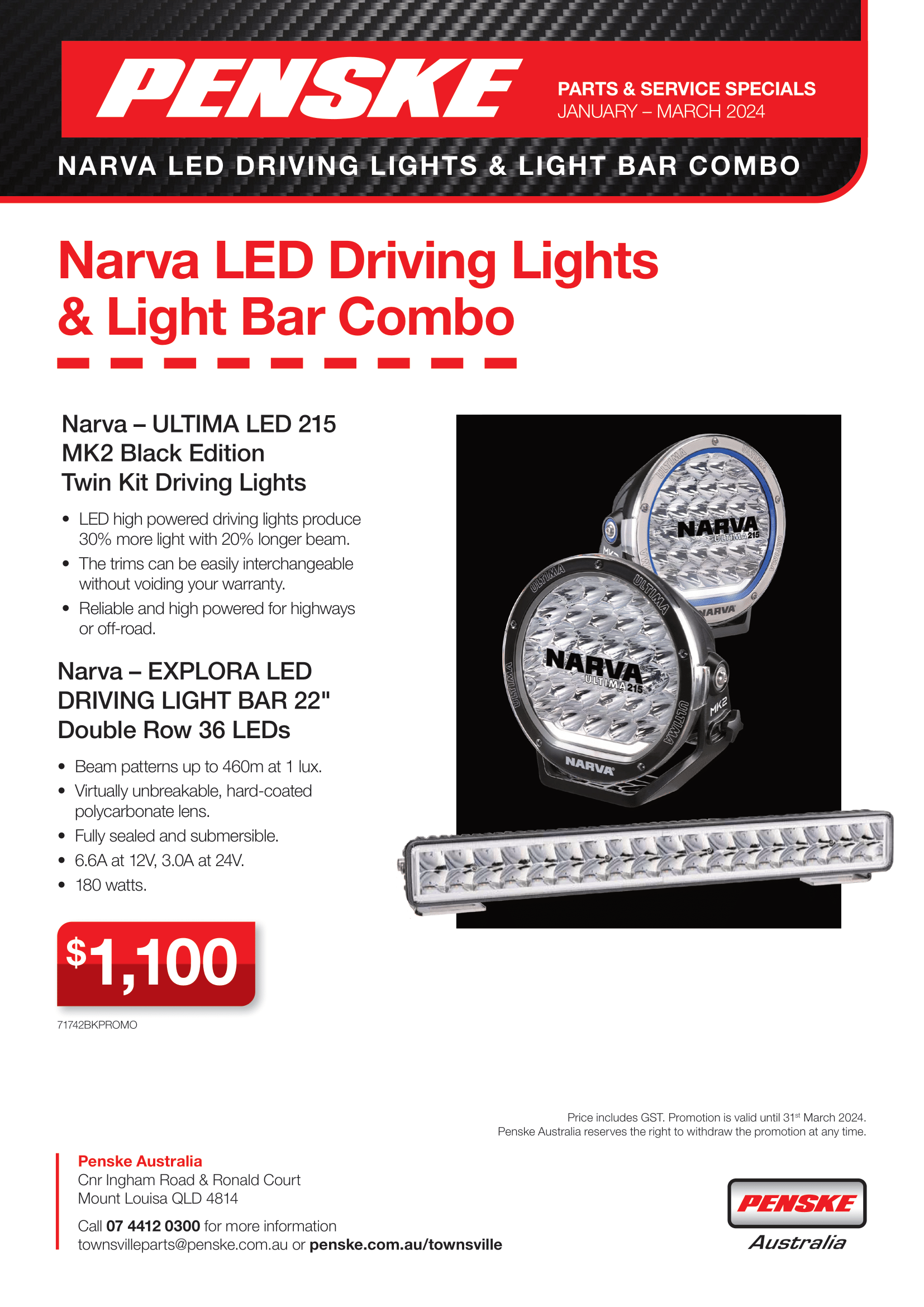 Narva LED Driving Lights Promotion