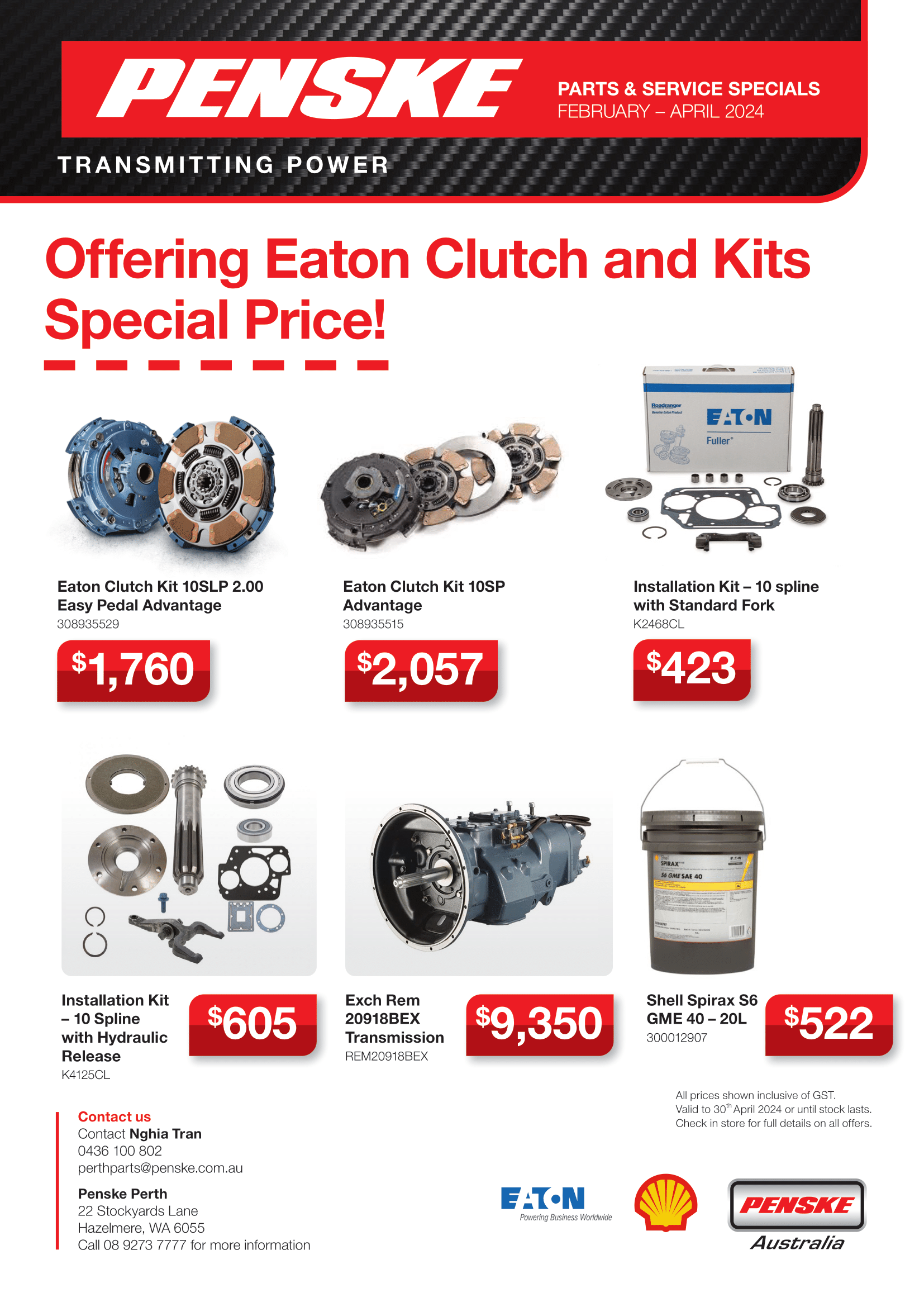 Eaton Clutch and Kits Promotion