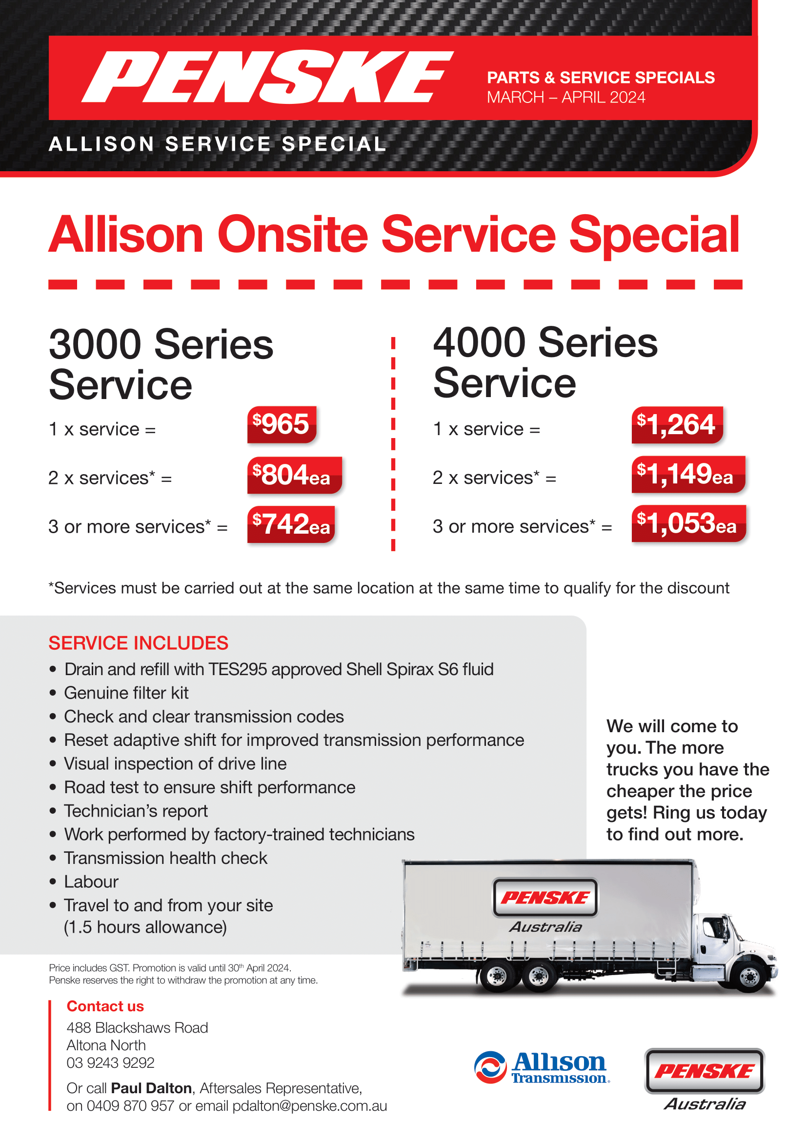 Allison Service Promotion