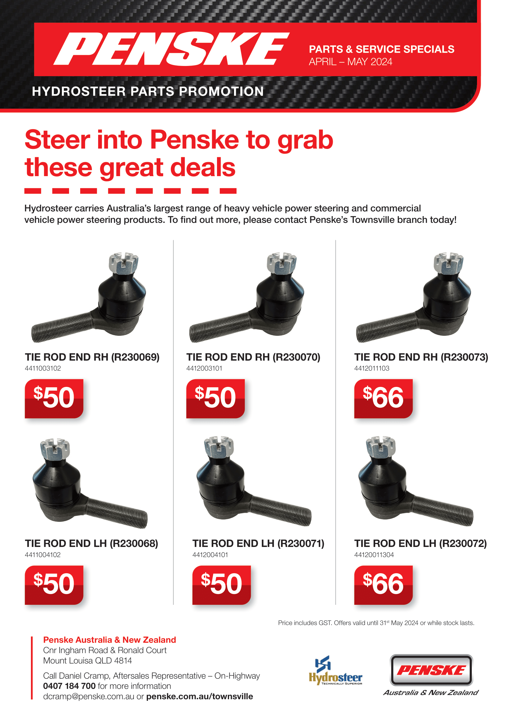 Hydrosteer Parts Promotion