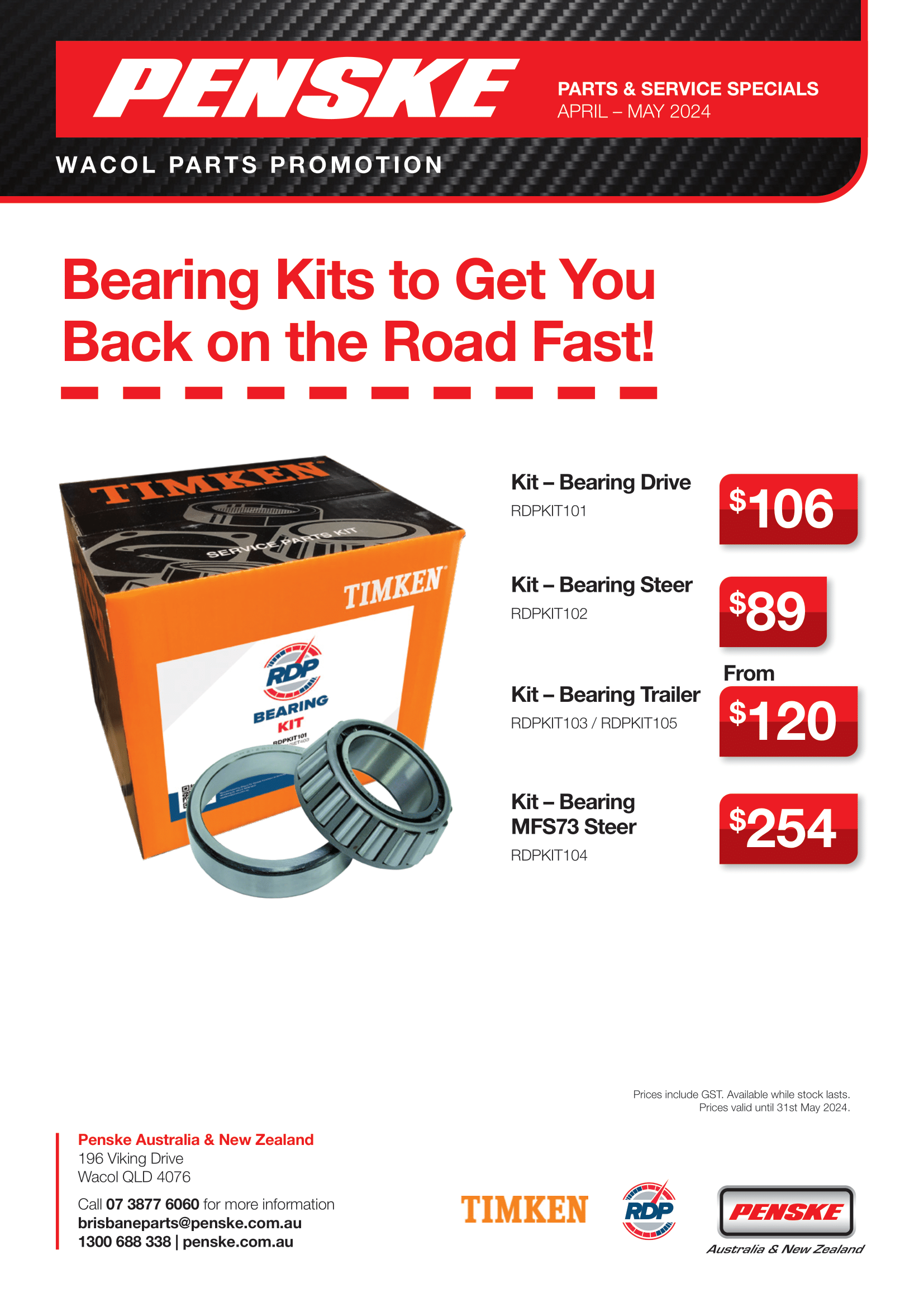 Bearing Parts Promotion