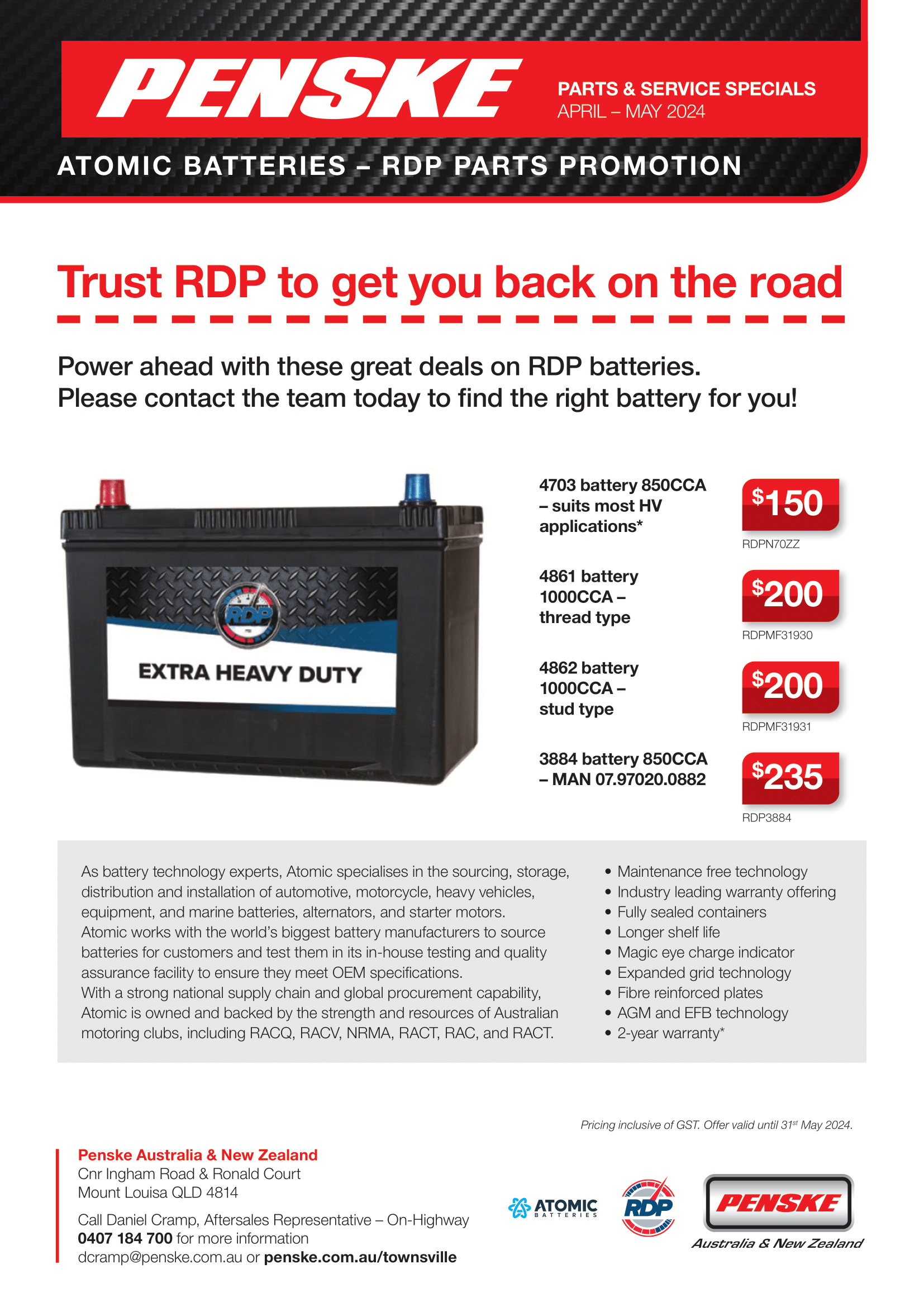 RDP Parts Promotion