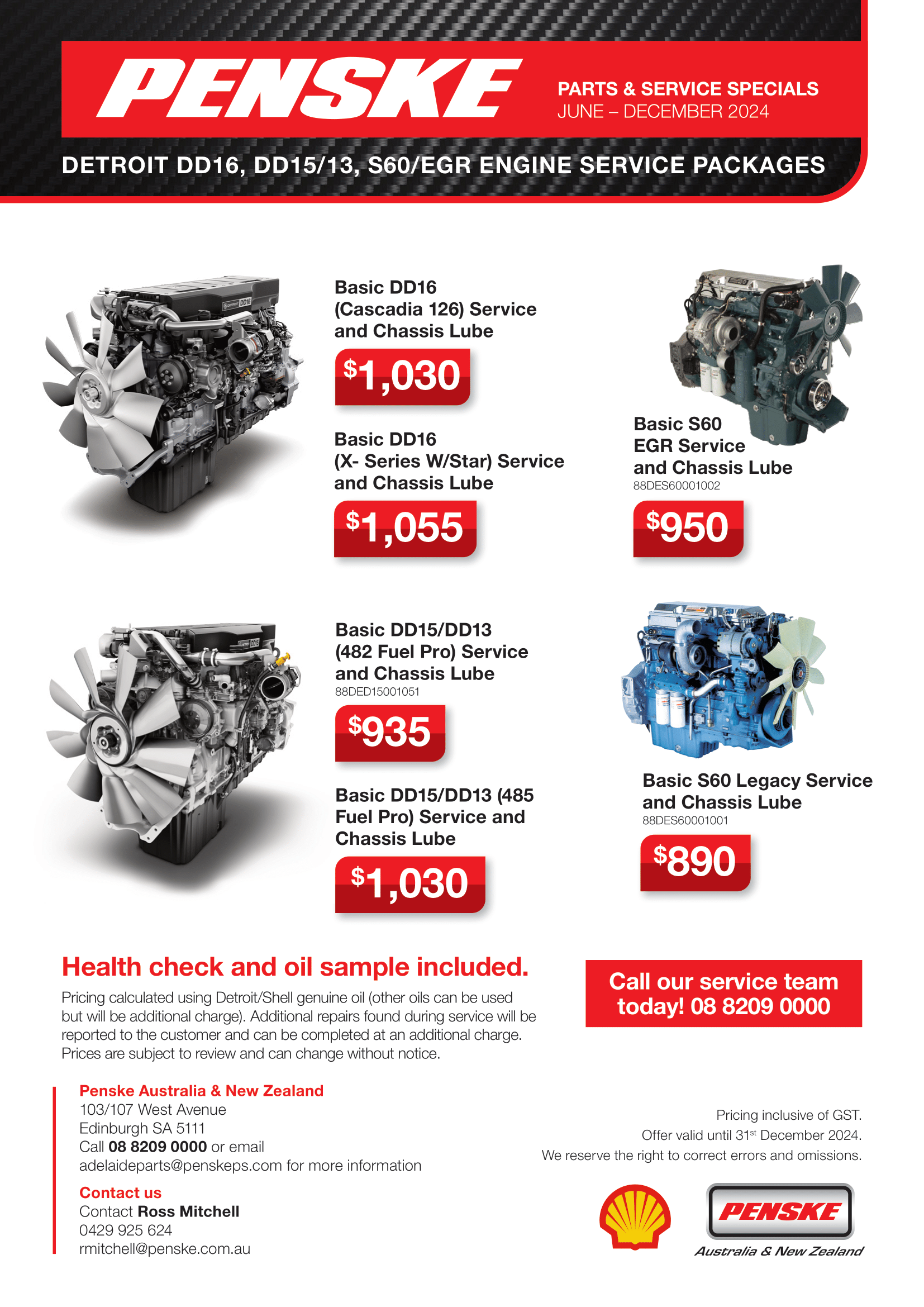 Detroit Engine Service Packages