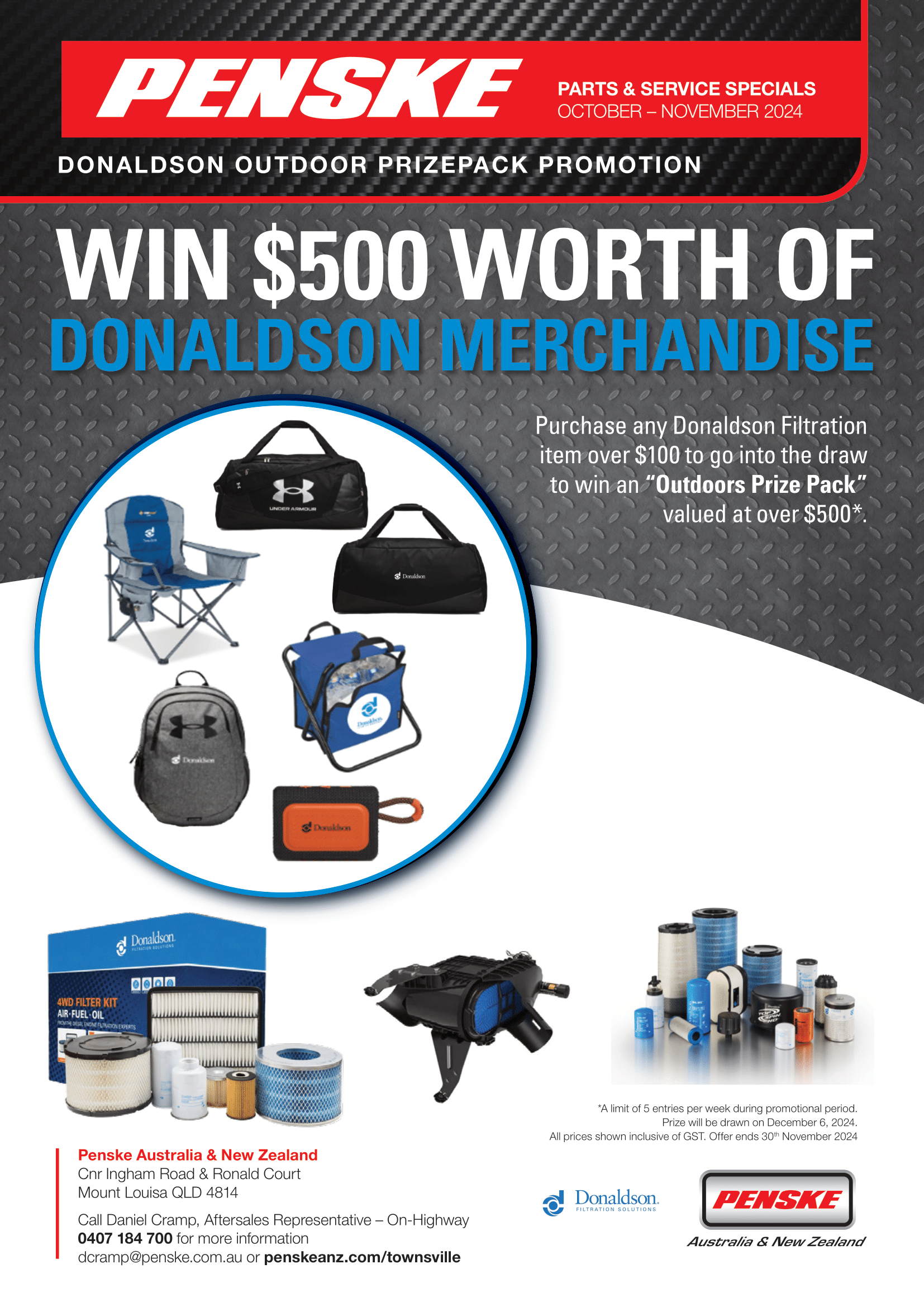 Donaldson Outdoor Prizepack Promotion